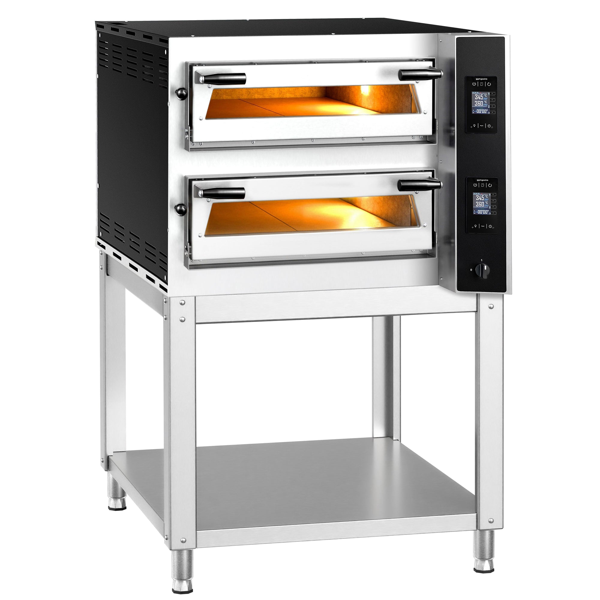 Elektrická Pizza Pec 4+4× 35 cm Digitální Podstavec