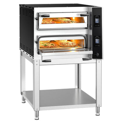 Elektrická Pizza Pec 4+4× 35 cm Digitální Podstavec