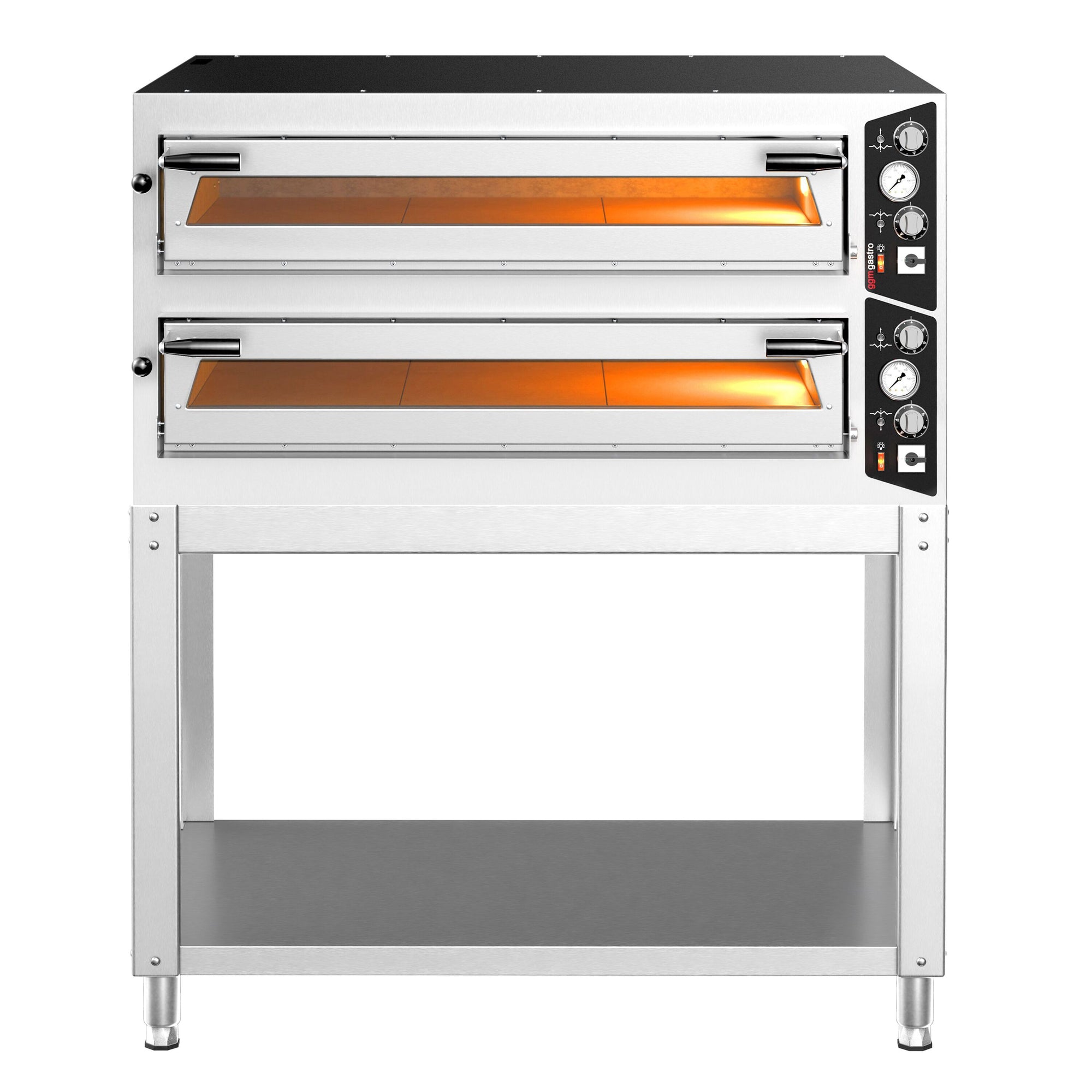 Elektrická Pizza Pec 6+6× 35 cm Manuální s Podstavcem