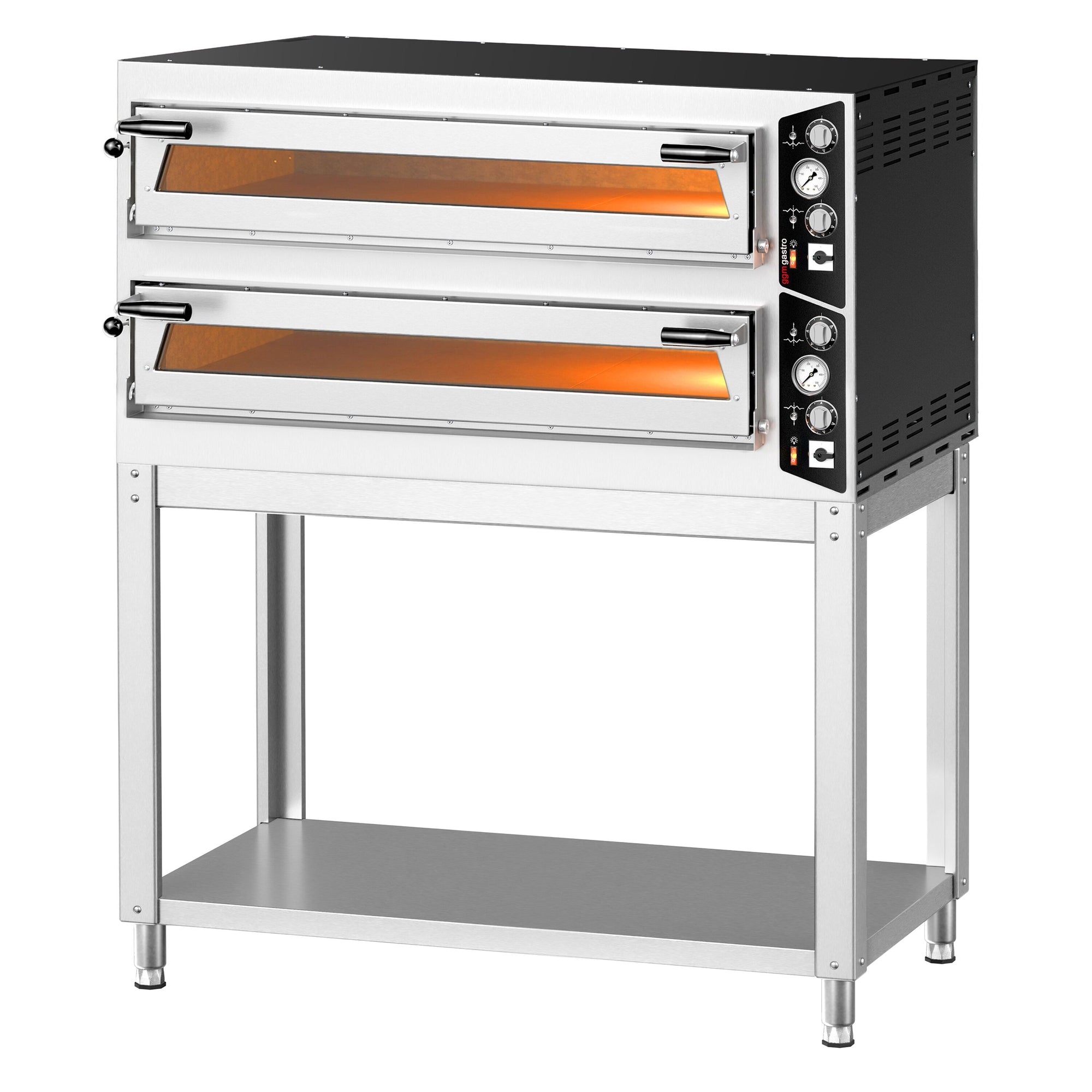 Elektrická Pizza Pec 6+6× 35 cm Manuální s Podstavcem