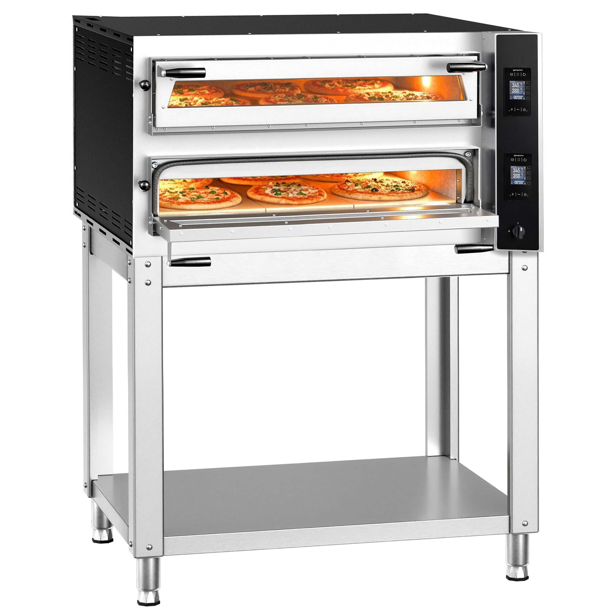 GGM Gastro Elektro Pizzaofen 6x35 cm Digital Inkl. Untergestell