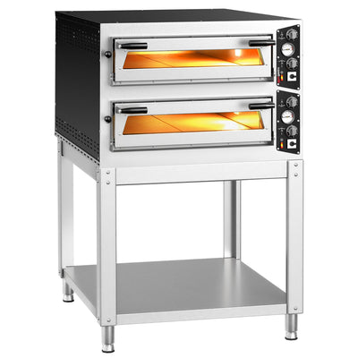 GGM Gastro Elektrická Pizza Pec CARLO 6+6× 35 cm Manuální s Podstavcem