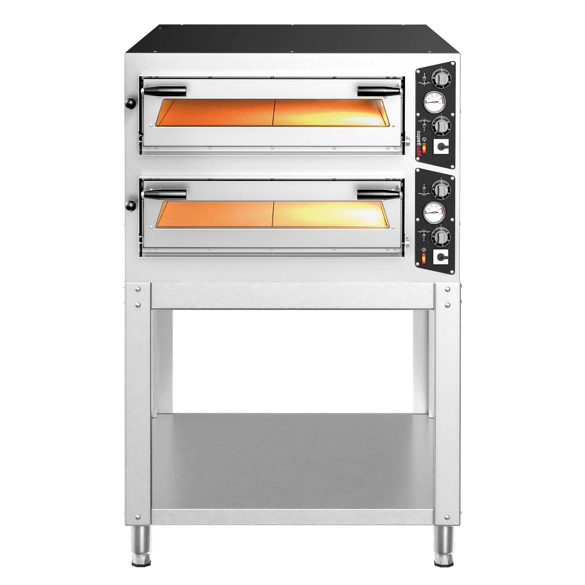 GGM Gastro Elektrická Pizza Pec CARLO 6+6× 35 cm Manuální s Podstavcem