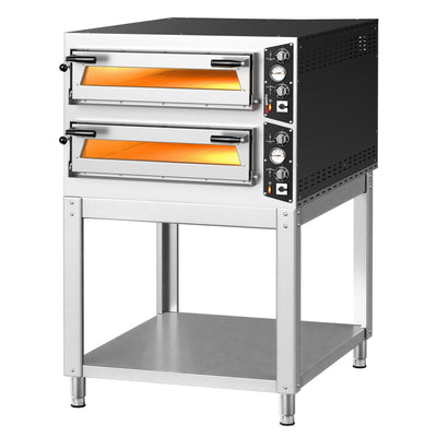 GGM Gastro Elektrická Pizza Pec CARLO 6+6× 35 cm Manuální s Podstavcem