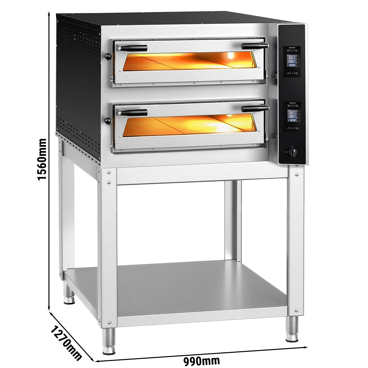 GGM Gastro Elektrická Pizza Pec Digitální 2 Komory 35 cm