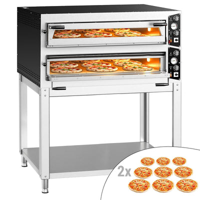 CARLO Elektrická Pizza Pec 1340 mm 1270 mm 2 Komory 450 °C