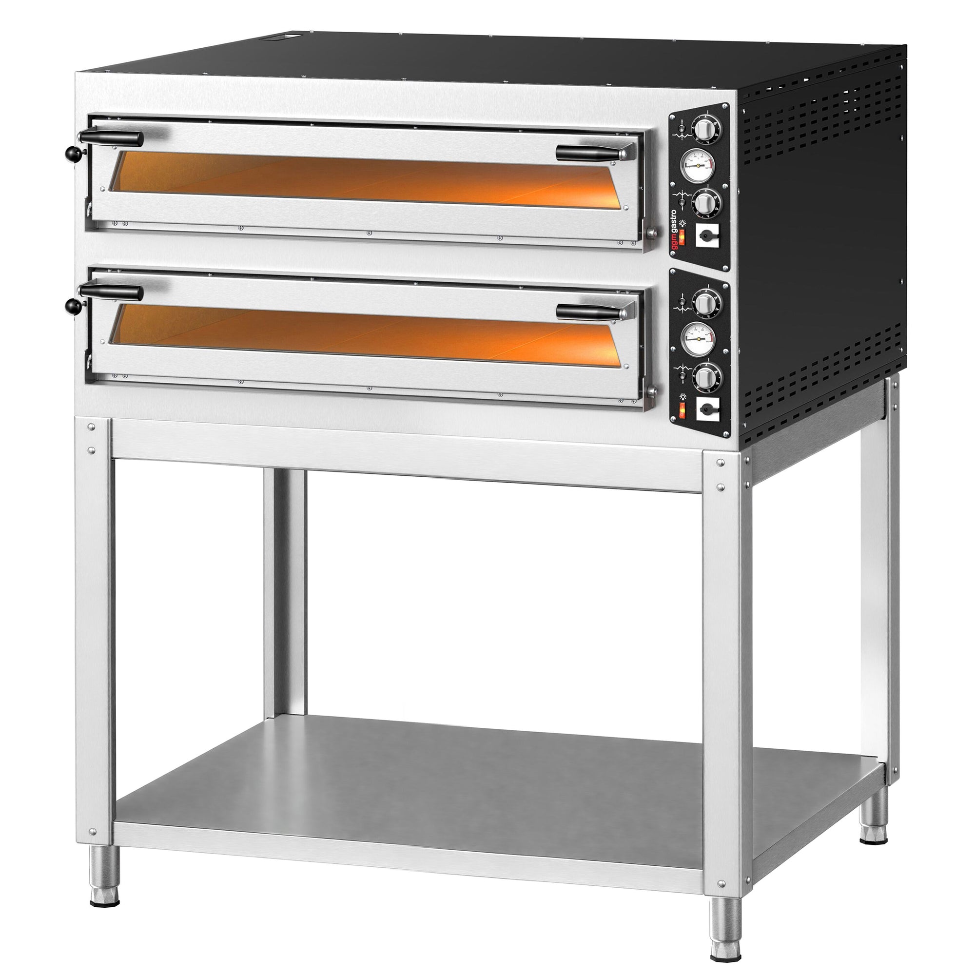CARLO Elektrická Pizza Pec 1340 mm 1270 mm 2 Komory 450 °C