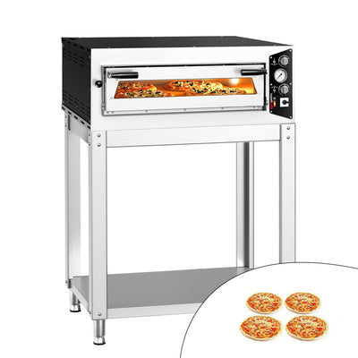 GGM Gastro Elektrische Pizzaofen 4x 35 cm Manuell mit Untergestell