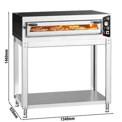 Elektrische Pizzaofen Manuell 6x35 cm Inkl. Untergestell