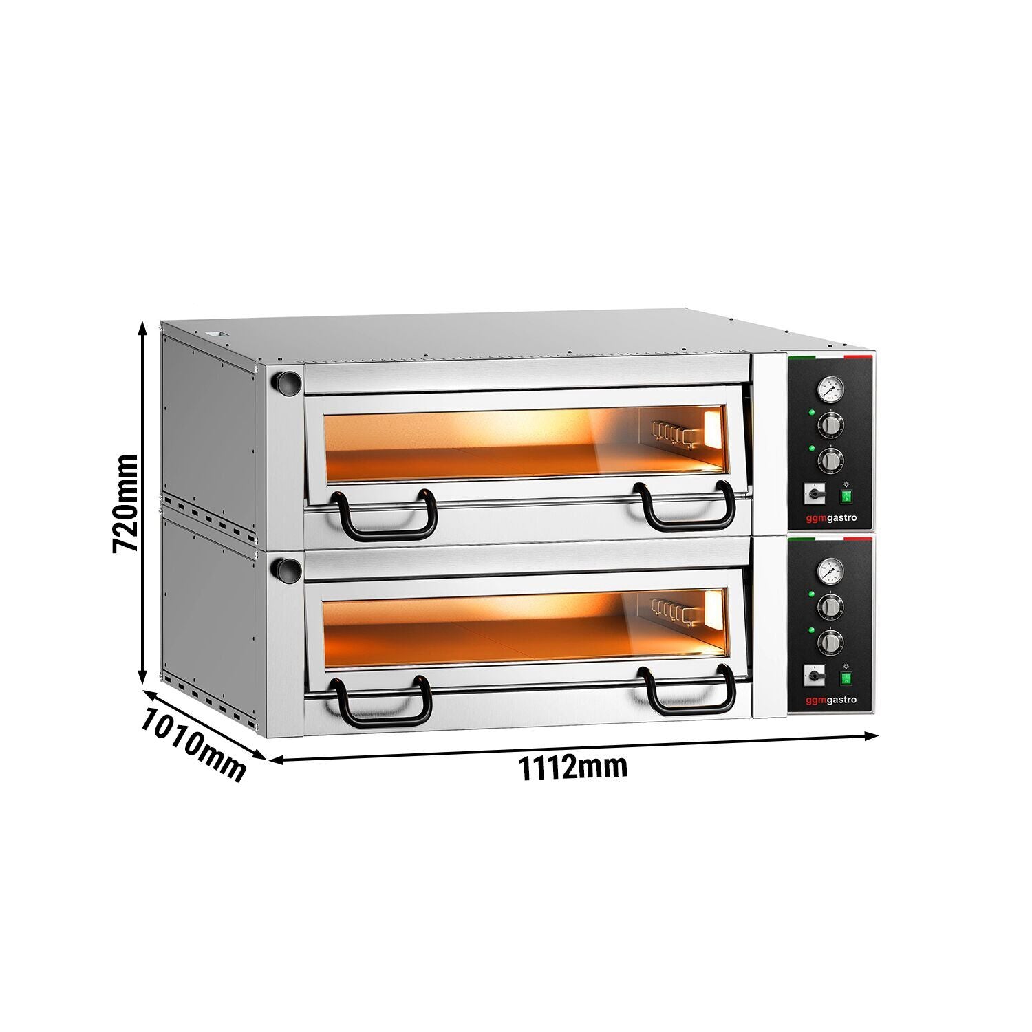 Elektrische Pizzaofen Power 4+4x 34 cm Manuell