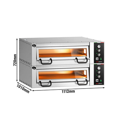 Elektrische Pizzaofen Power 4+4x 34 cm Manuell