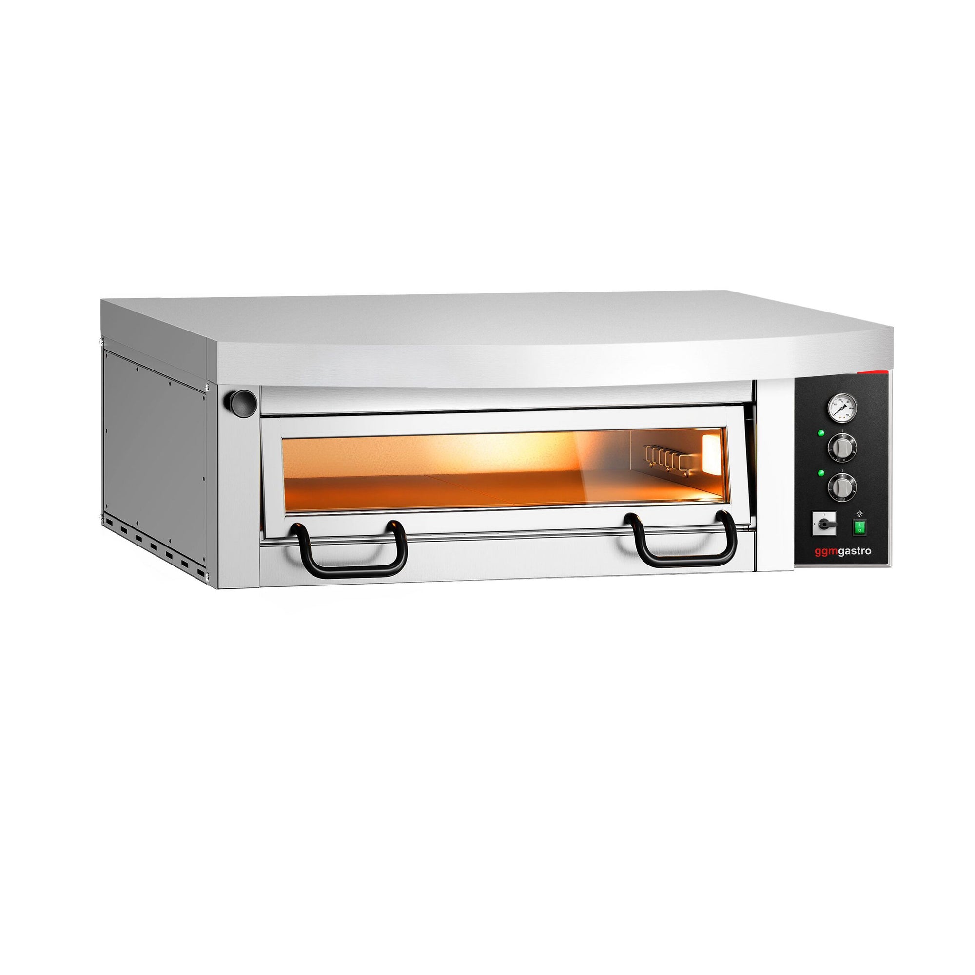 Elektrische Pizzaofen Power 4x 34 cm Manuell mit Haube