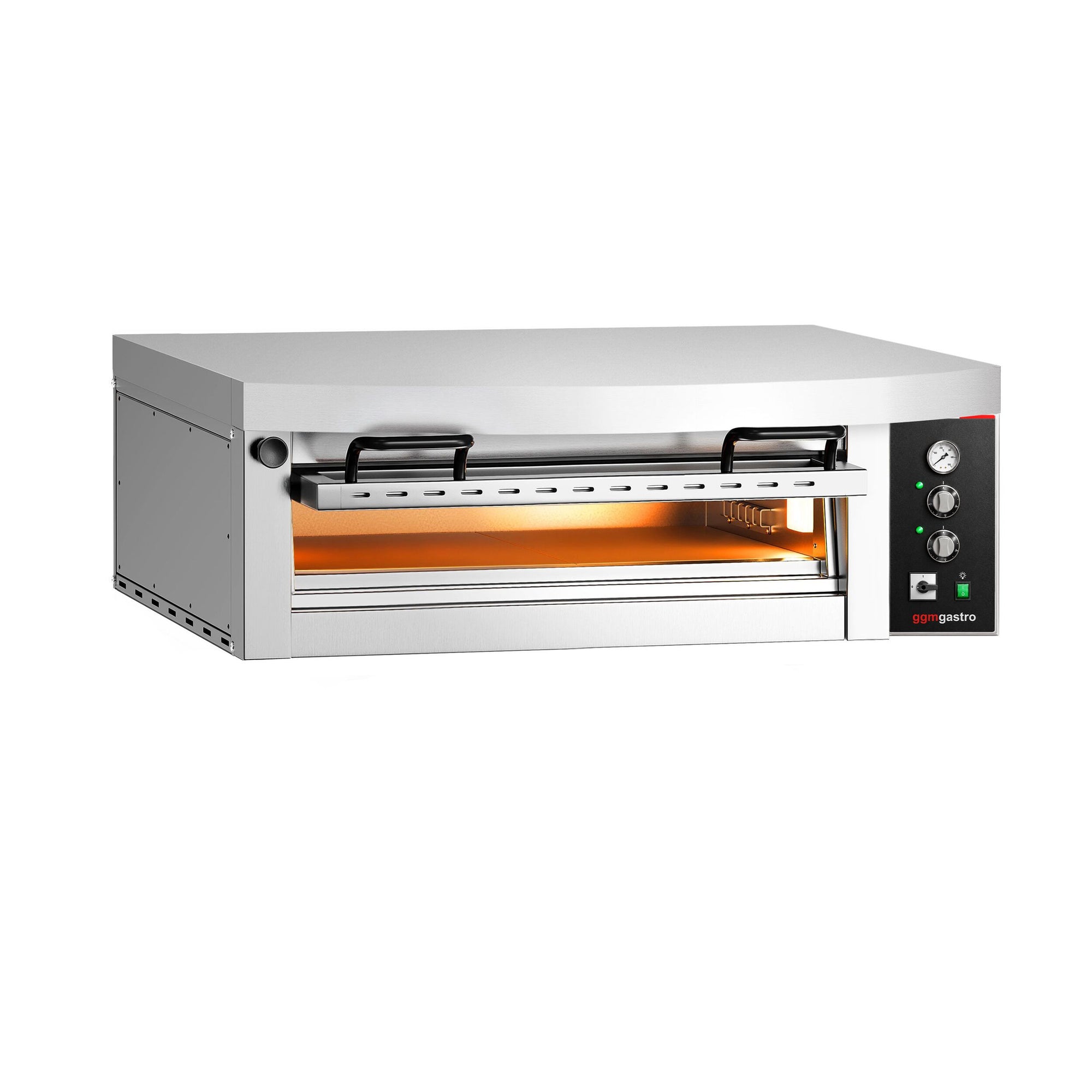 Elektrische Pizzaofen Power 4x 34 cm Manuell mit Haube