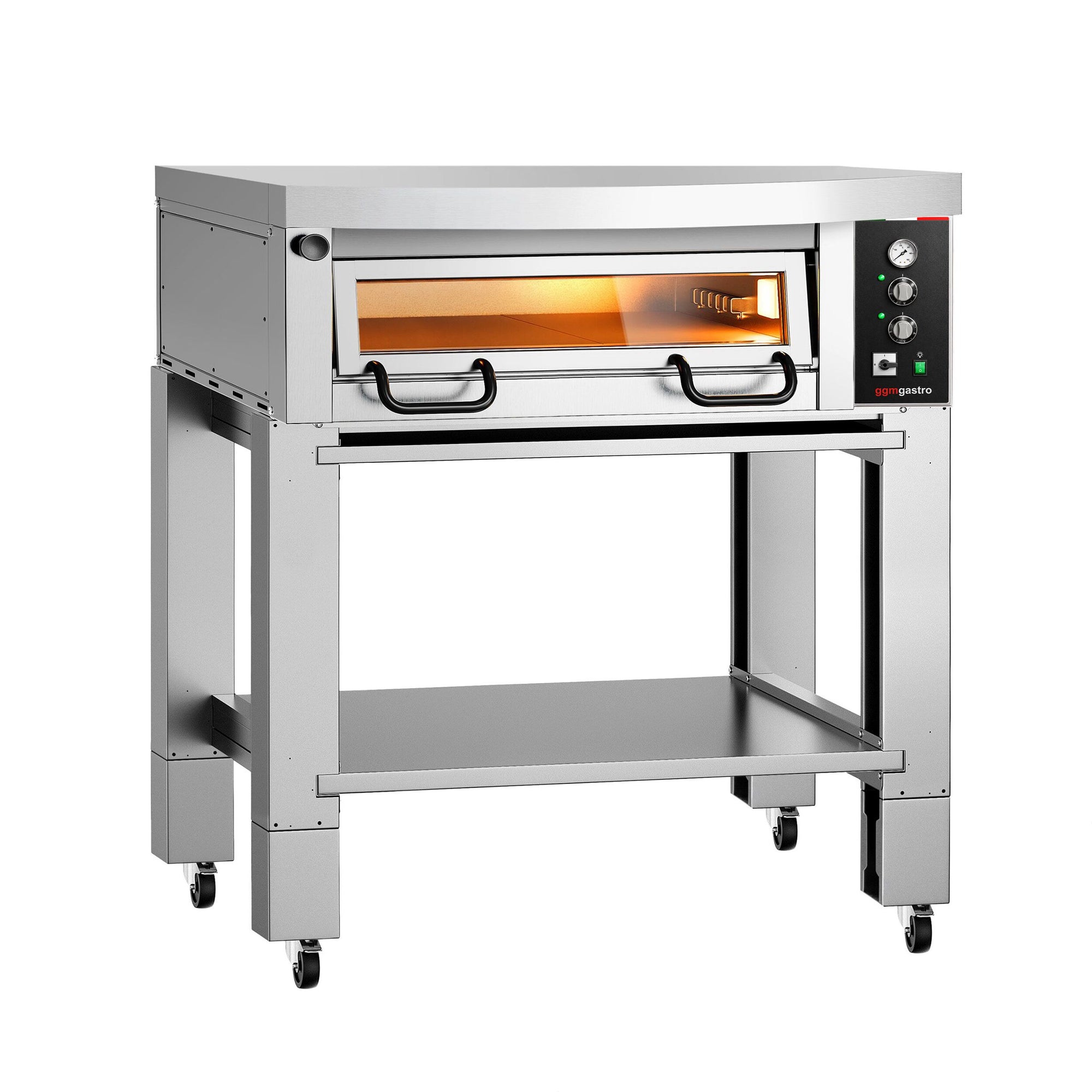 GGM Gastro Elektro Pizzaofen FRANCESCO 4x 34 cm Manuell Haube