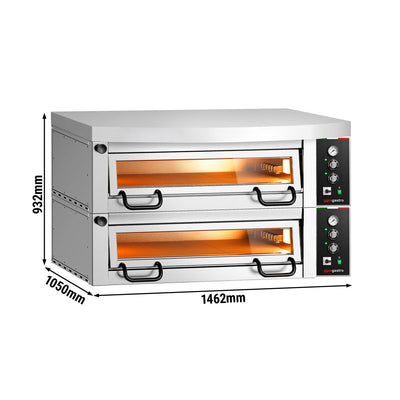 Elektro Pizzaofen Power 6+6x 34 cm Manuell mit Haube