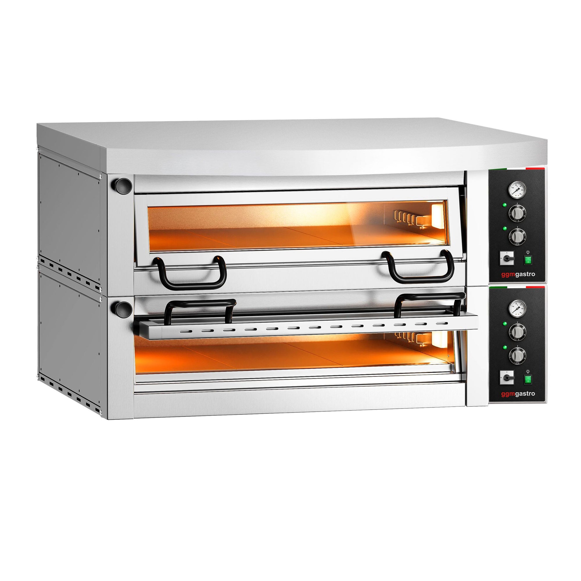 Elektro Pizzaofen Power 6+6x 34 cm Manuell mit Haube