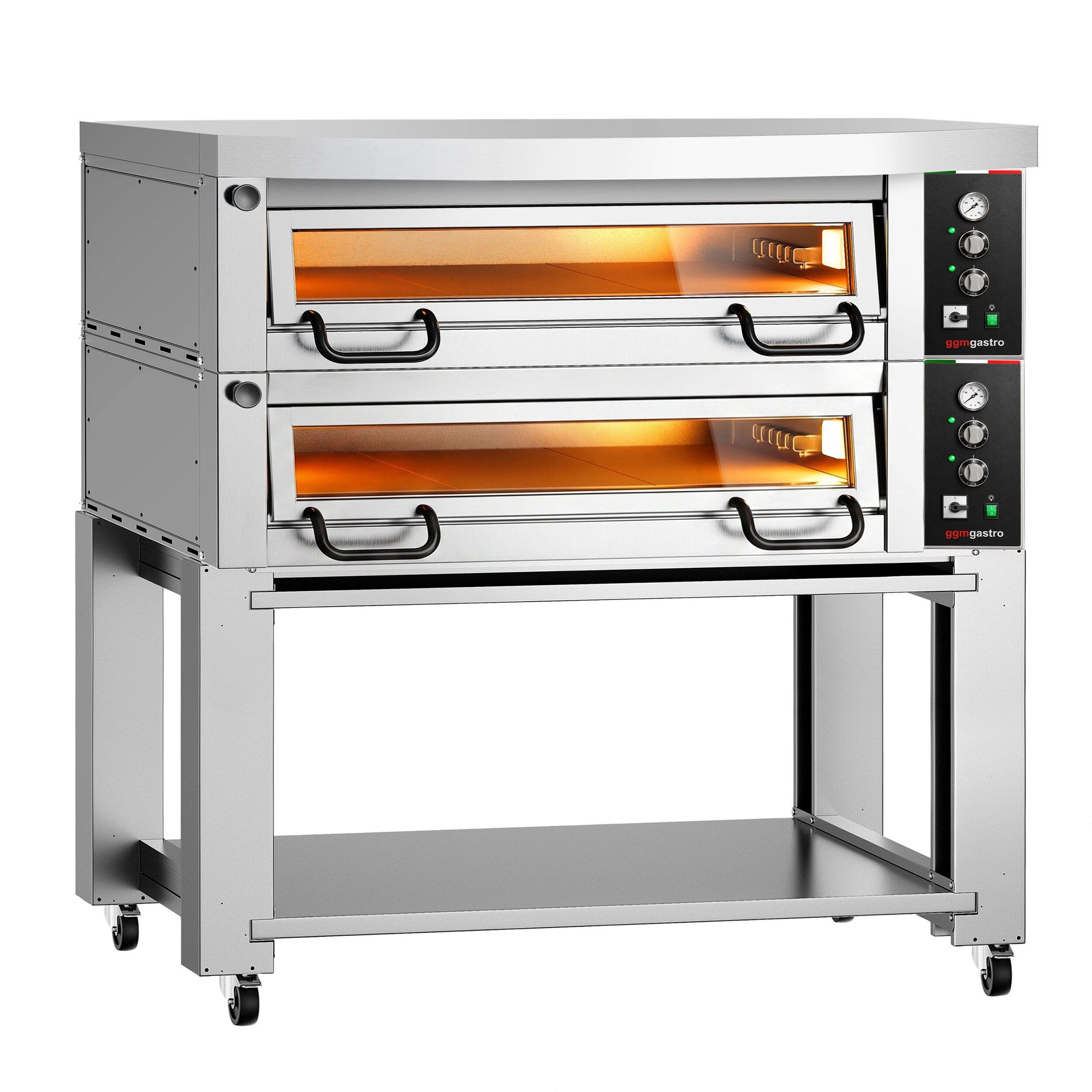 GGM Gastro Elektrická Pizza Pec Power 2x6x34 cm Manuální