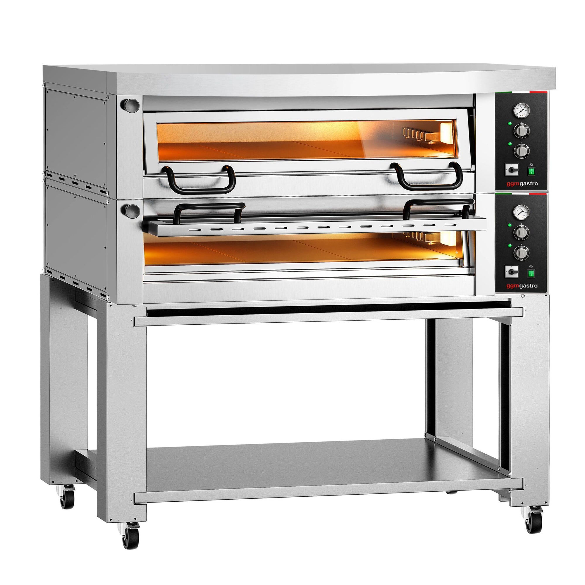 GGM Gastro Elektrická Pizza Pec Power 2x6x34 cm Manuální