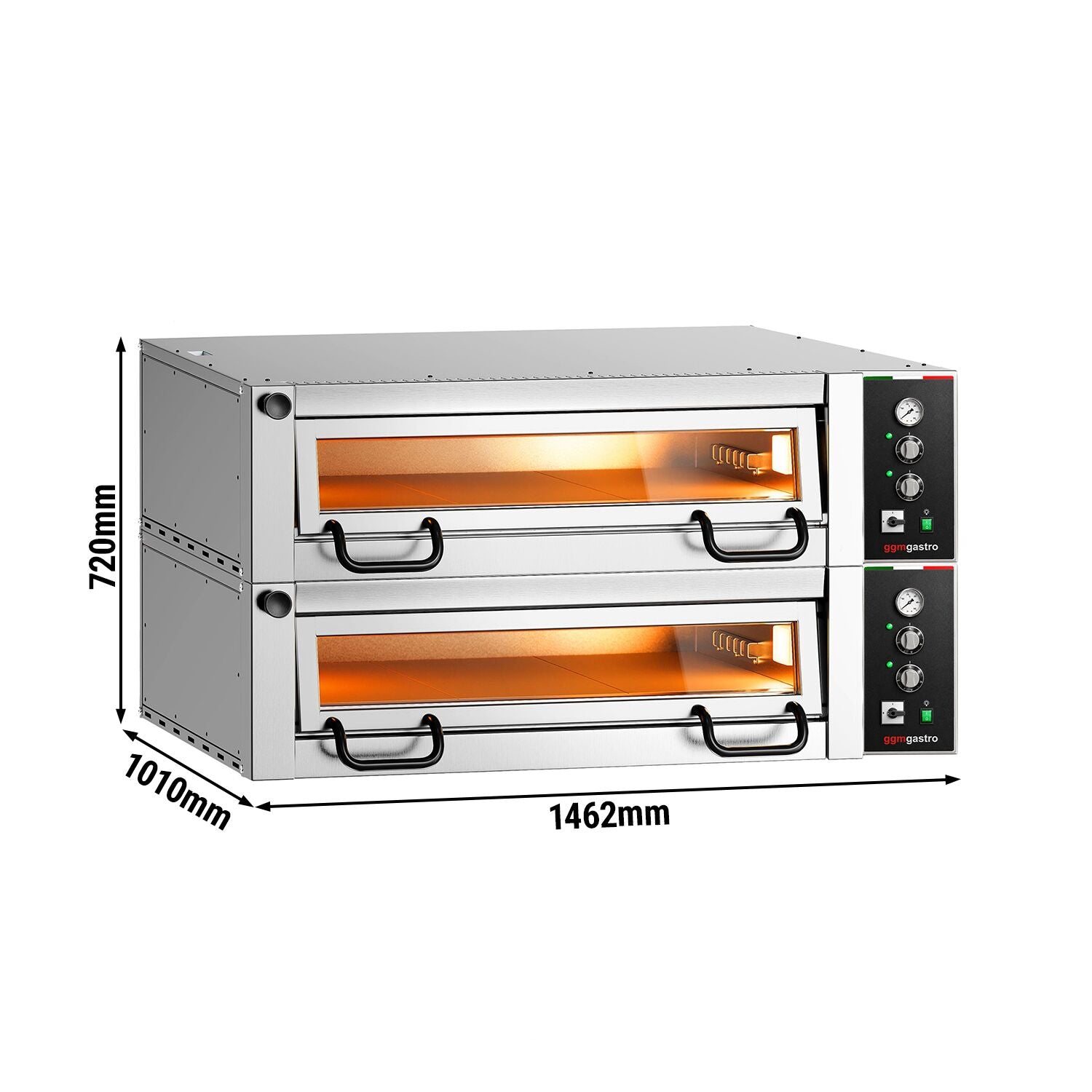 Elektrische Pizzaofen Power 6+6x 34 cm Manuell