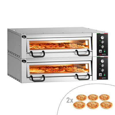Elektrische Pizzaofen Power 6+6x 34 cm Manuell