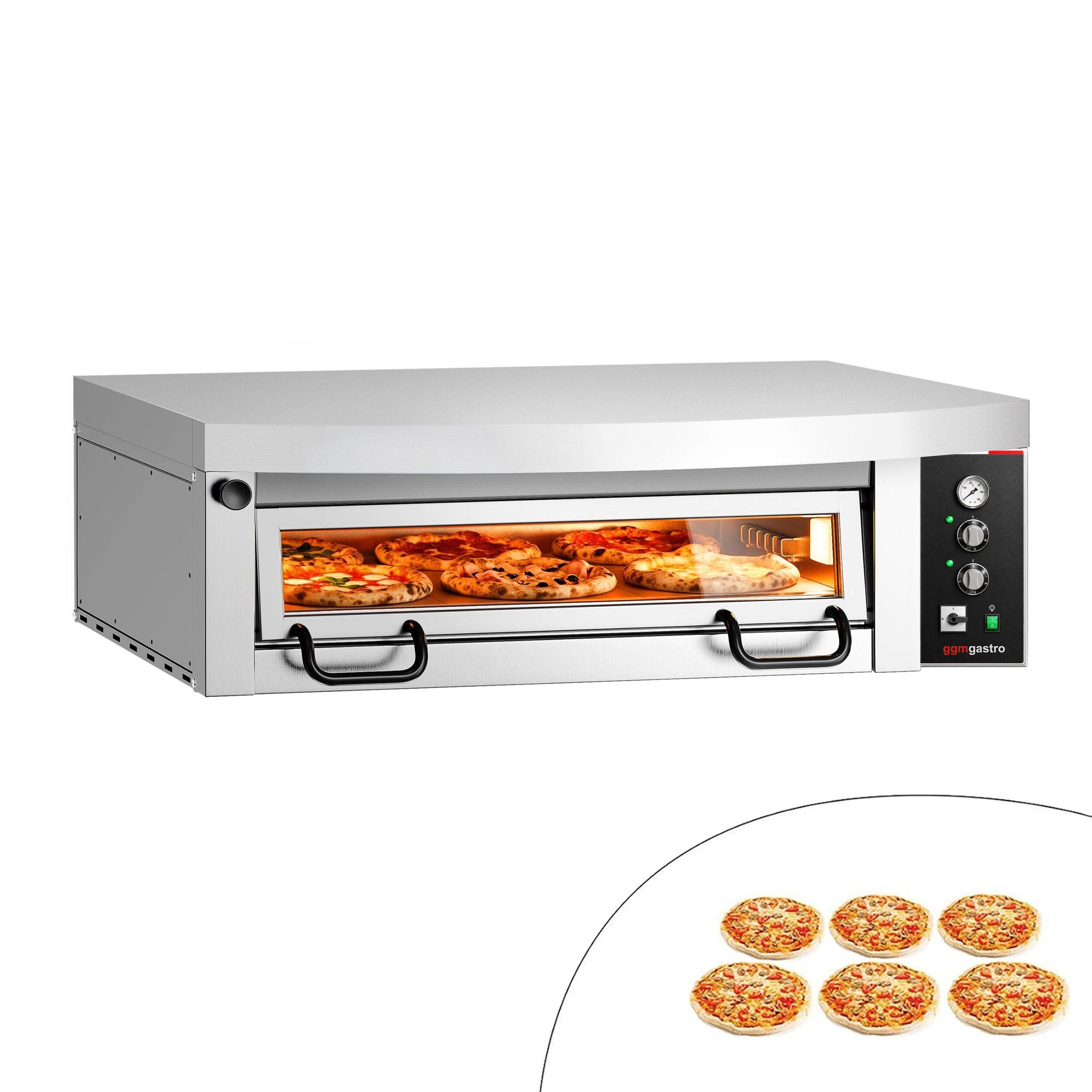 Elektrická Pizza Pec FRANCESCO 6x 34 cm Manuální s Digestoří