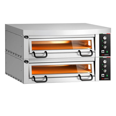 GGM Gastro FRANCESCO Elektrische Pizzaofen 1462 mm 890 mm 2 Kammern