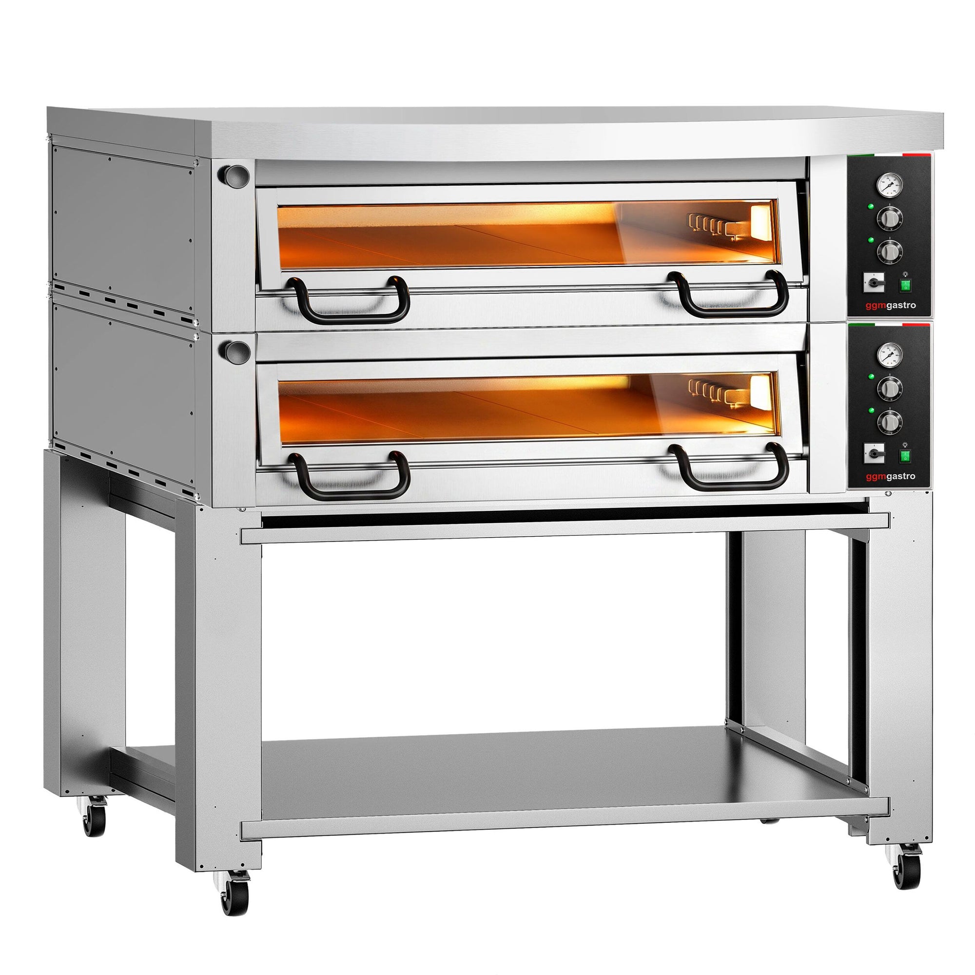 Elektrische Pizzaofen FRANCESCO 2 Kammern 9+9 Pizzen 34 cm