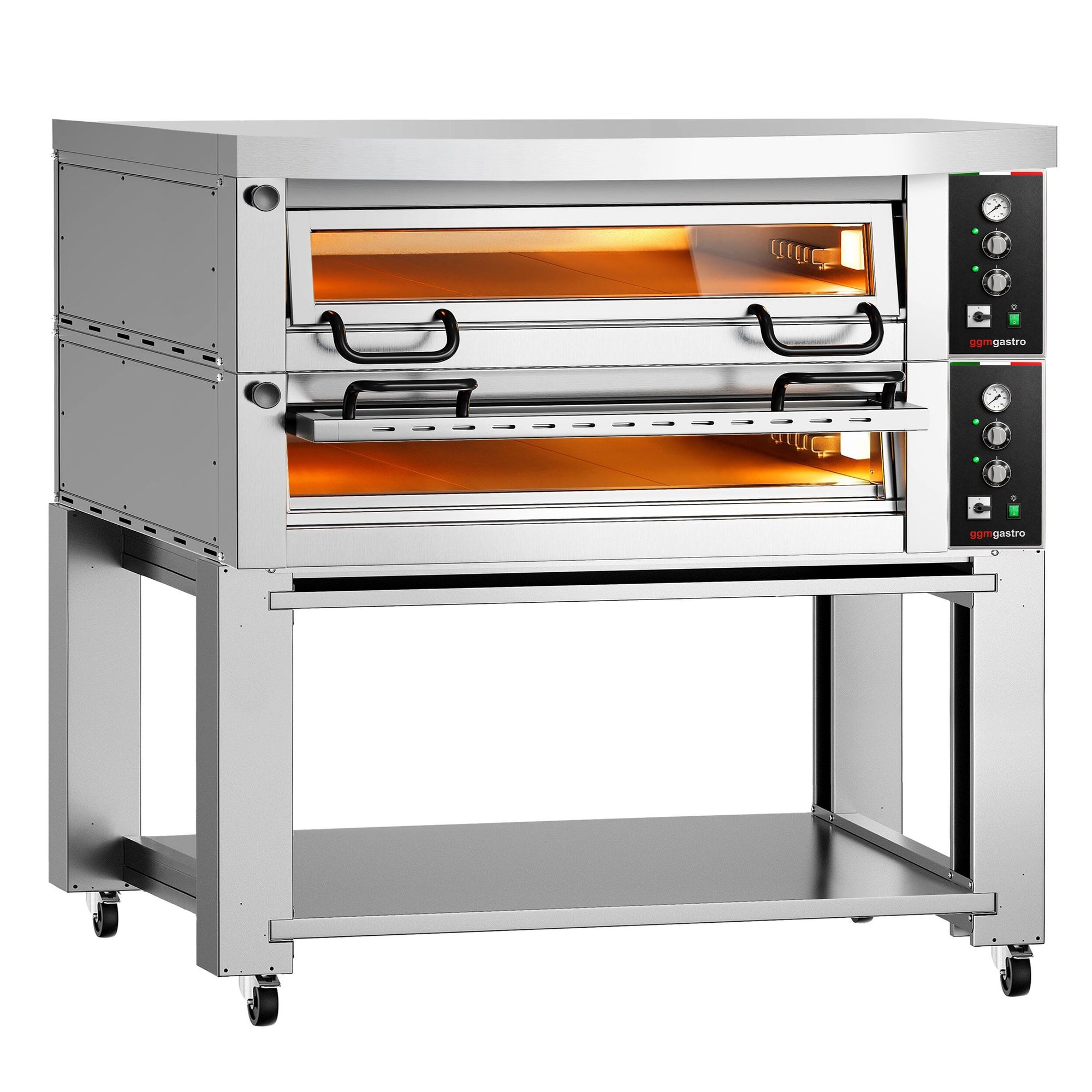 Elektrische Pizzaofen FRANCESCO 2 Kammern 9+9 Pizzen 34 cm