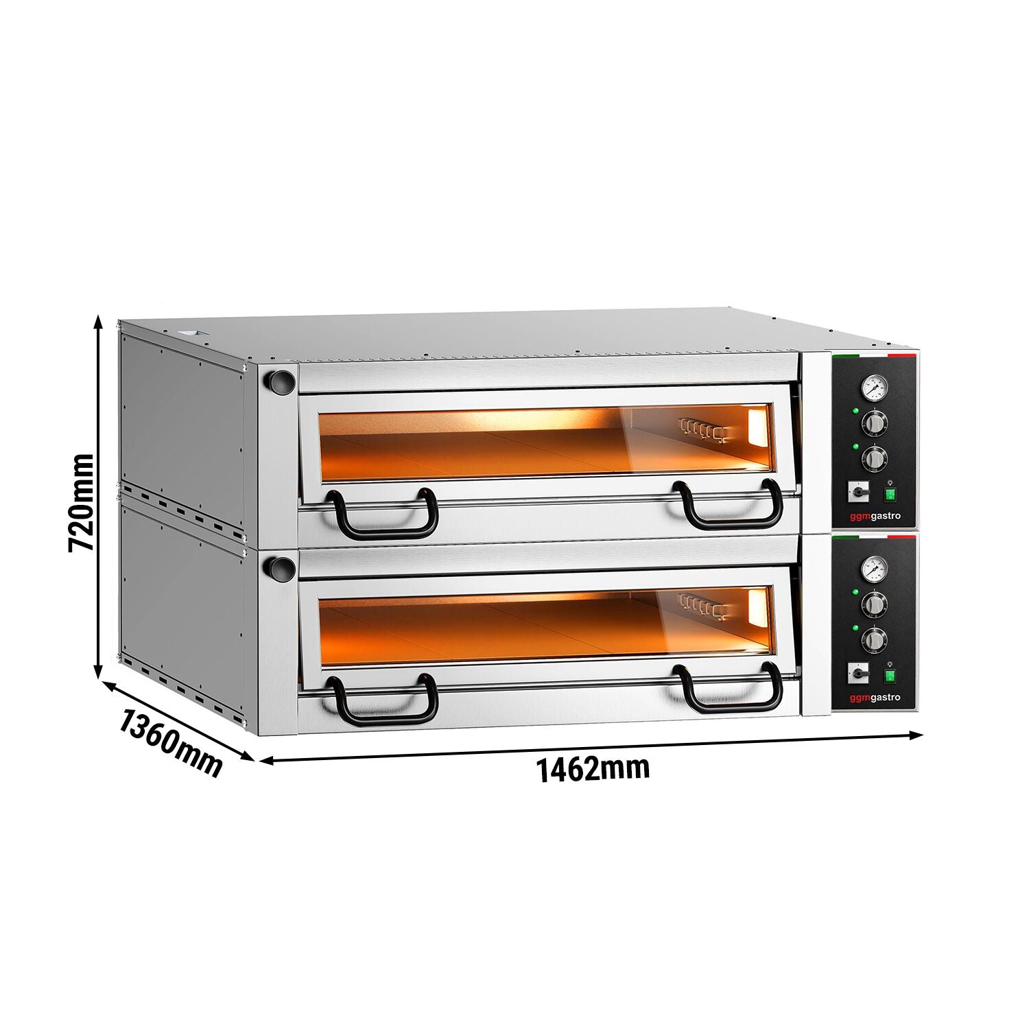 Elektro Pizza Pec Power 9+9x 34 cm Manuální 2 Komory