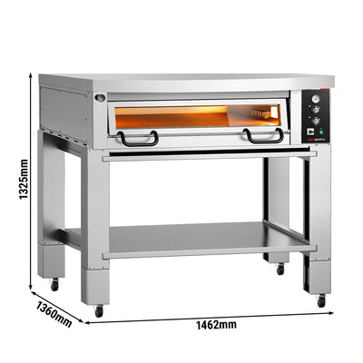 Elektro Pizzaofen Power 9x 34 cm Manuell mit Haube und Untergestell