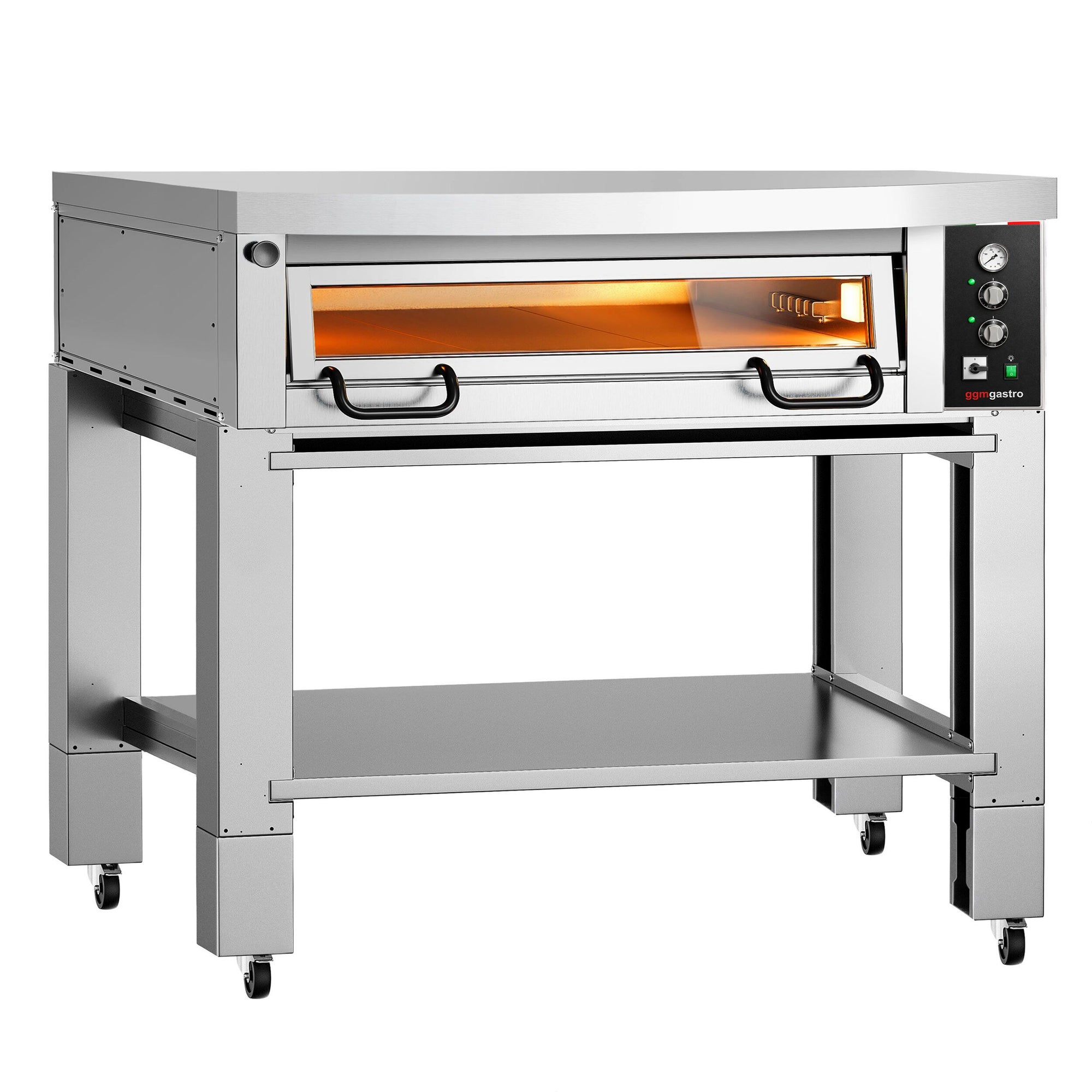 Elektro Pizzaofen Power 9x 34 cm Manuell mit Haube und Untergestell