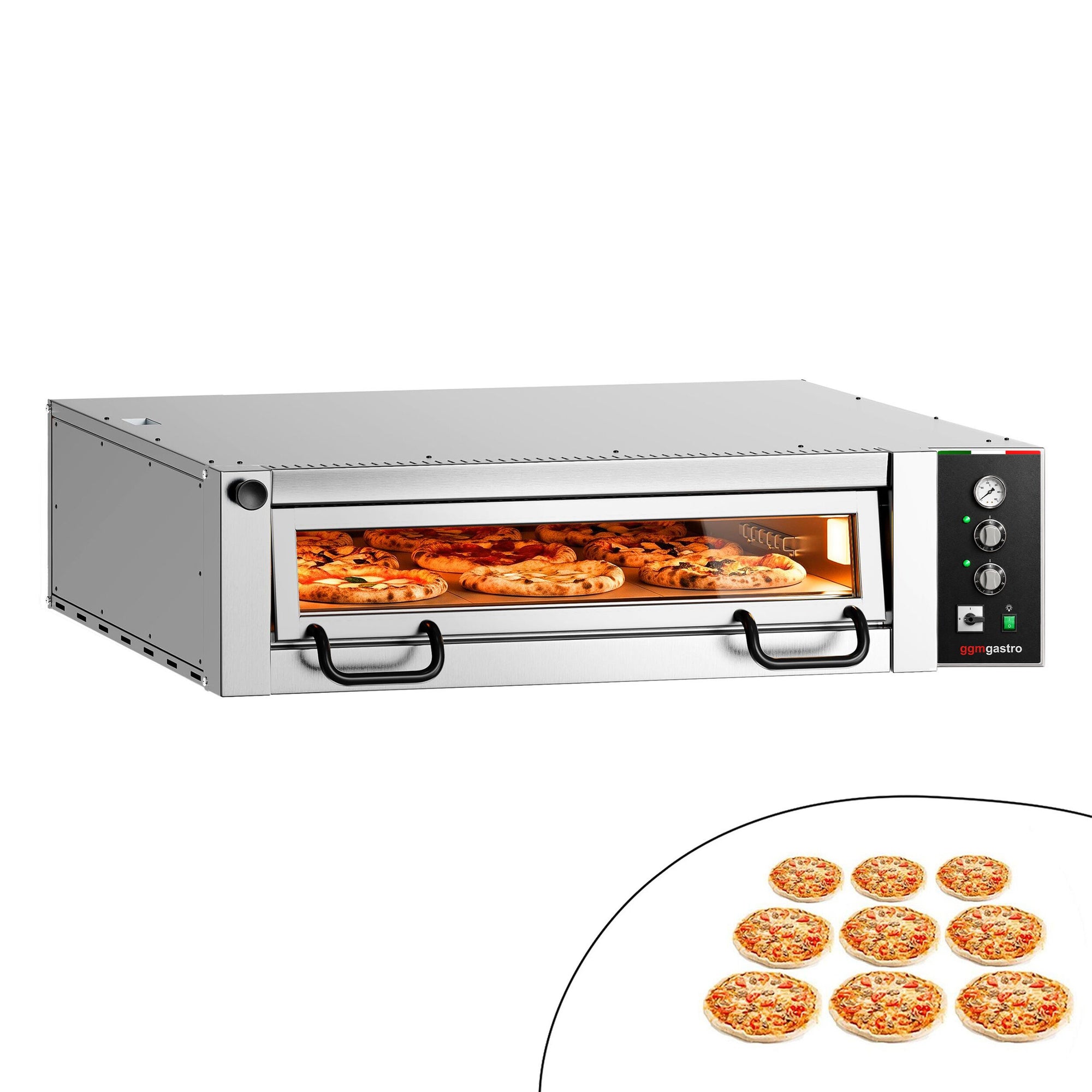 Elektro Pizzaofen FRANCESCO 9x 34 cm Manuell