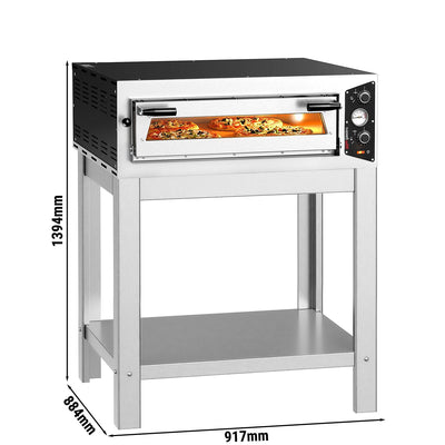 Elektrická Pizza Pec 4x 30 cm 5 kW S Podstavcem