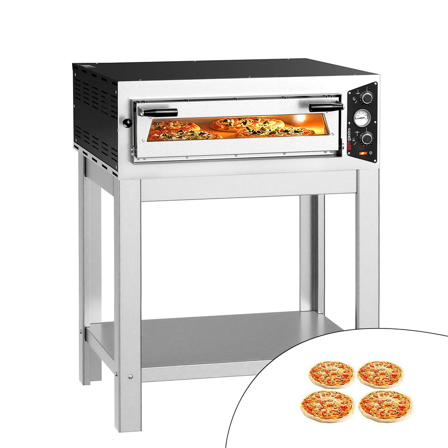 Elektrická Pizza Pec 4x 30 cm 5 kW S Podstavcem