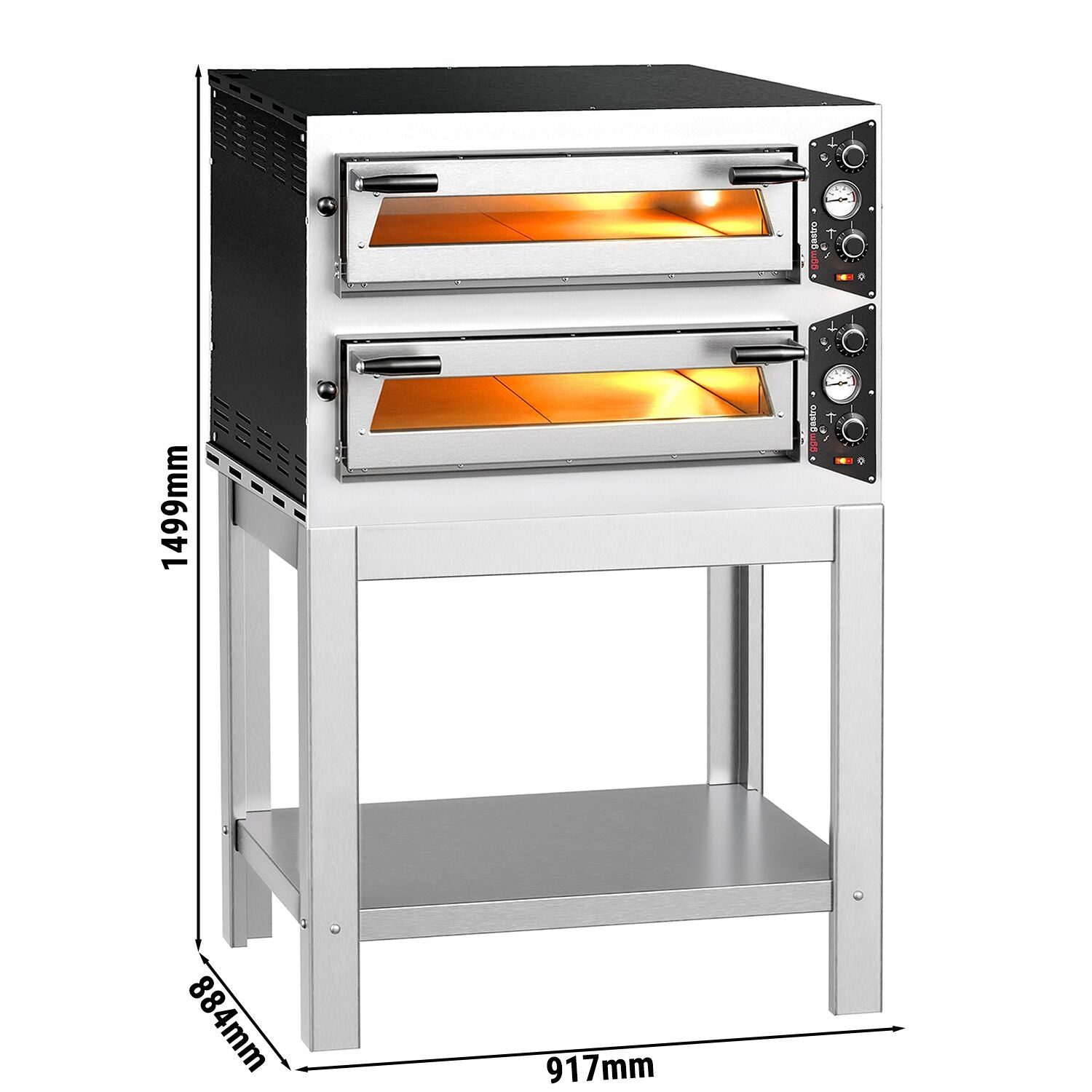 GGM Gastro Elektrická Pizza Pec CARLO 917 mm 8x 30 cm