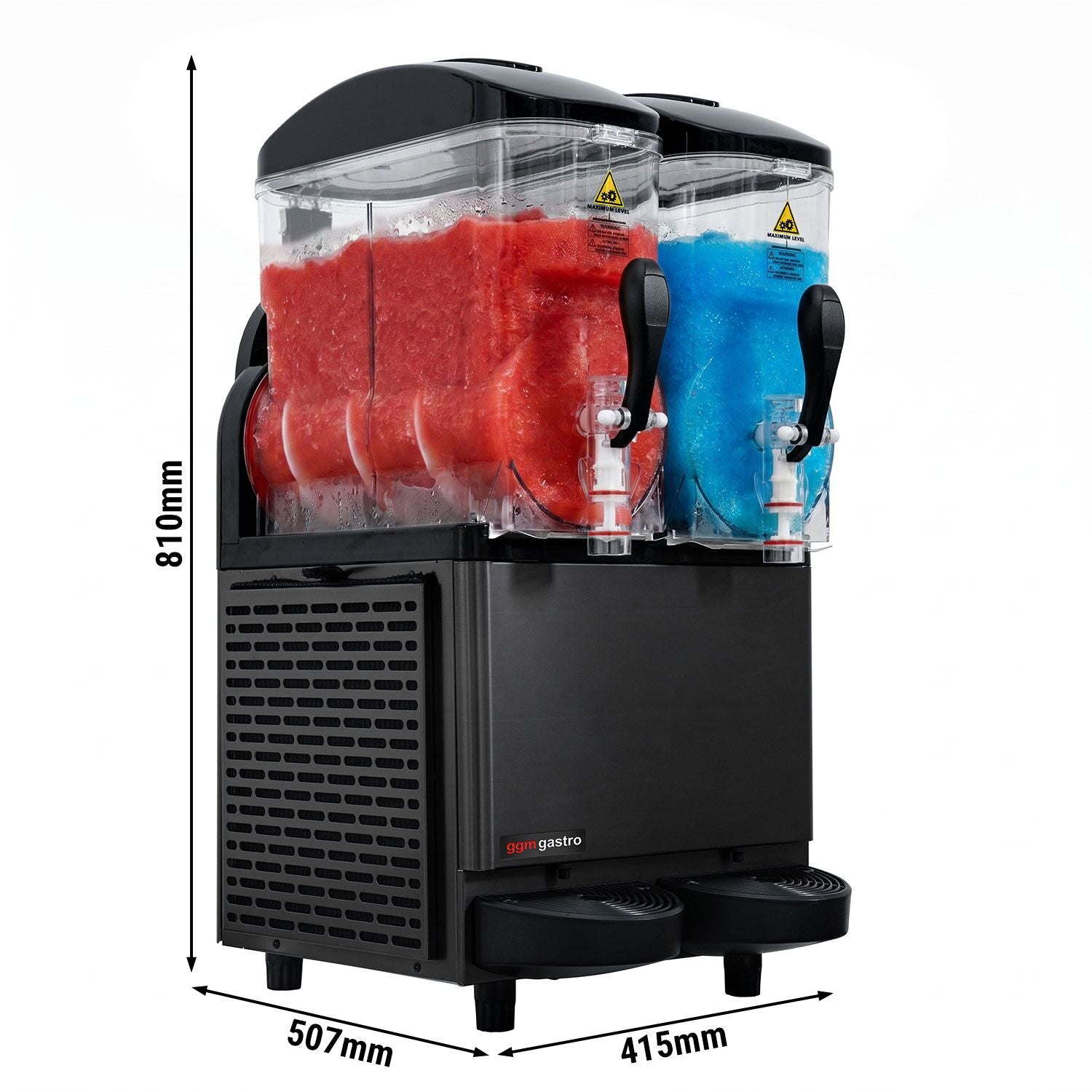 GGM Gastro Slush Stroj 2x 12 l 710 W Digital Černá