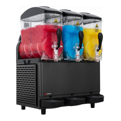 GGM Gastro Slush Maschine SM36R 3x 12 l 1,08 kW Digital Schwarz