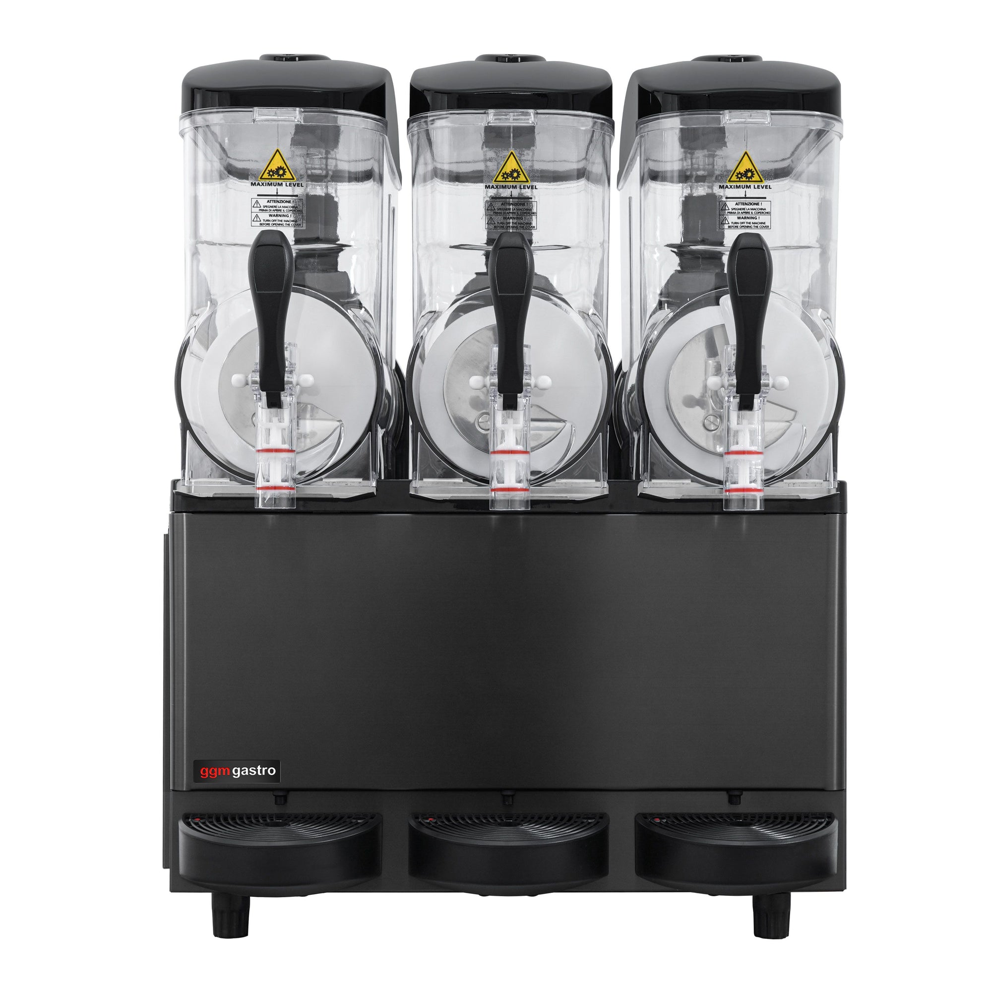 GGM Gastro Slush Maschine SM36R 3x 12 l 1,08 kW Digital Schwarz