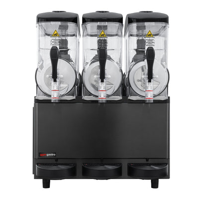 GGM Gastro Slush Maschine SM36R 3x 12 l 1,08 kW Digital Schwarz