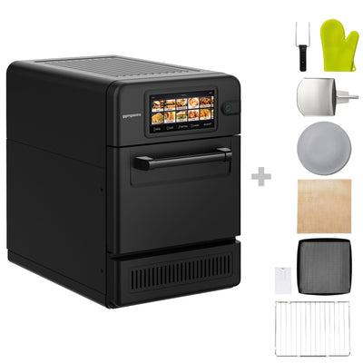 Schnellbackofen 3,0 kW Schwarz 7,8" HD-Touchscreen