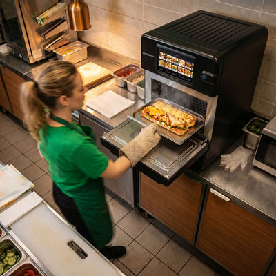 Schnellbackofen 3,0 kW Schwarz 7,8" HD-Touchscreen