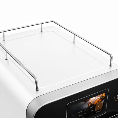Schnellbackofen 3,5 kW Silber Heißluft Mikrowelle 18 L 7-Zoll-Touchscreen