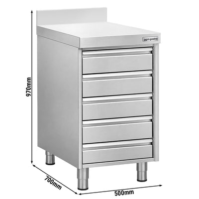 GGM Gastro Zásuvková Skříň Premium 500 mm 5 Zásuvky