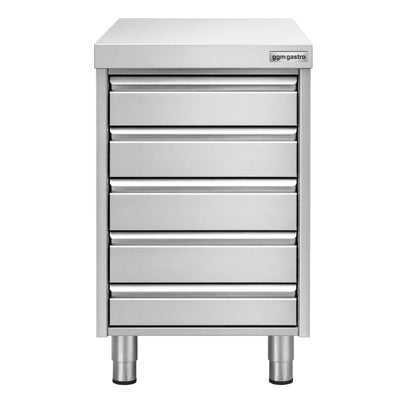 GGM Gastro Zásuvková Skříň Premium 5 Zásuvek 500 mm 700 mm