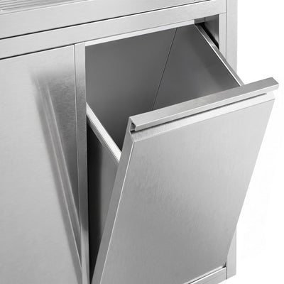 GGM Gastro PREMIUM Spülenschrank 1400 mm 700 mm Edelstahl 2 Becken Links