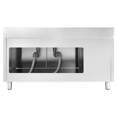 GGM Gastro Spülenschrank Premium 1800 mm 2 Becken Rechts