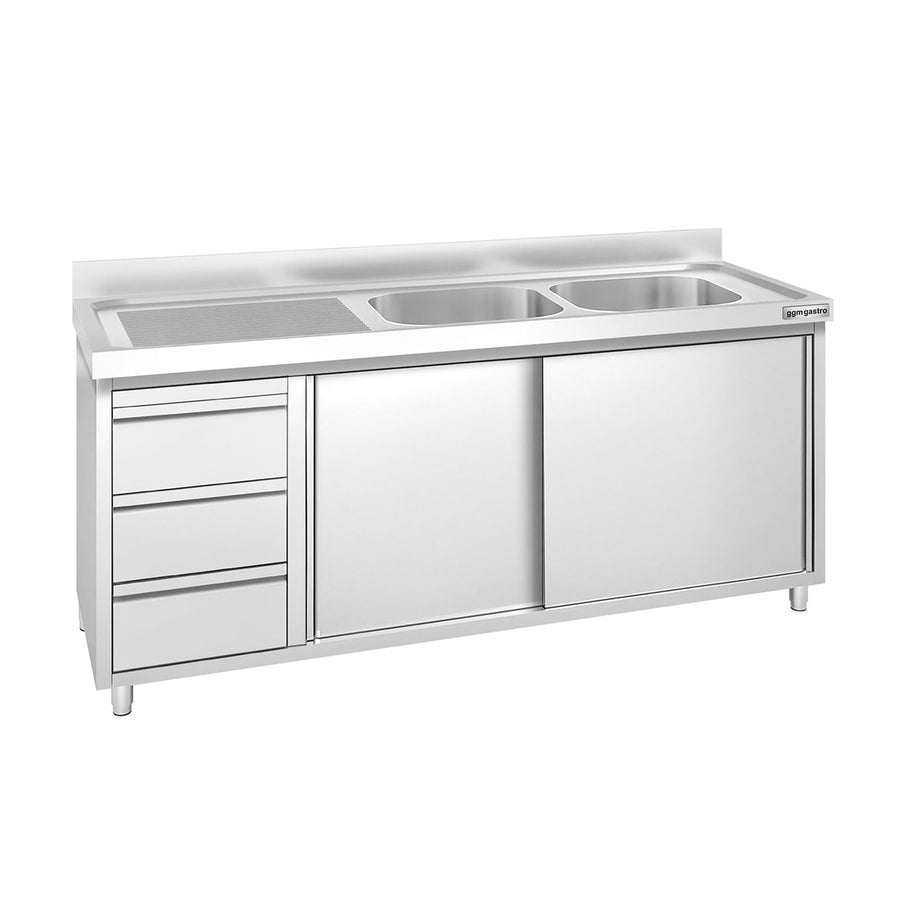 GGM Gastro PREMIUM Spülenunterschrank 1800 mm 700 mm 970 mm