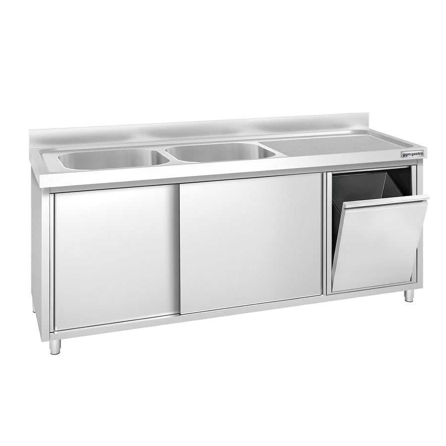 GGM Gastro Nerezová Dřezová Skříňka Premium 2000 mm