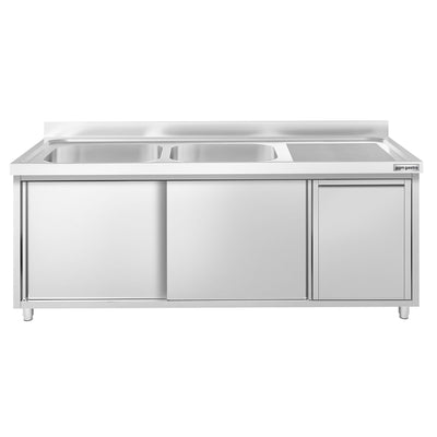 GGM Gastro Nerezová Dřezová Skříňka Premium 2000 mm