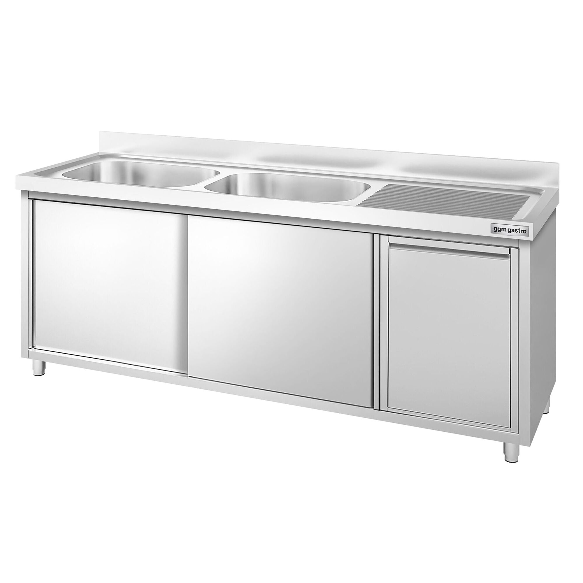 GGM Gastro Nerezová Dřezová Skříňka Premium 2000 mm